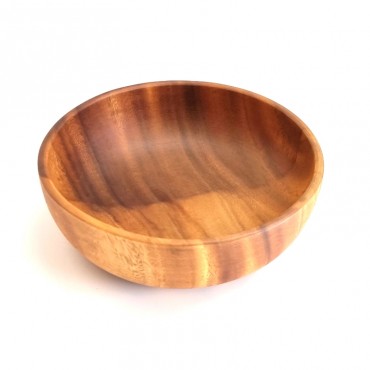 Solid Acacia Wooden Bowl 22cm