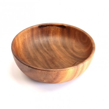 Solid Acacia Wooden Bowl 24cm